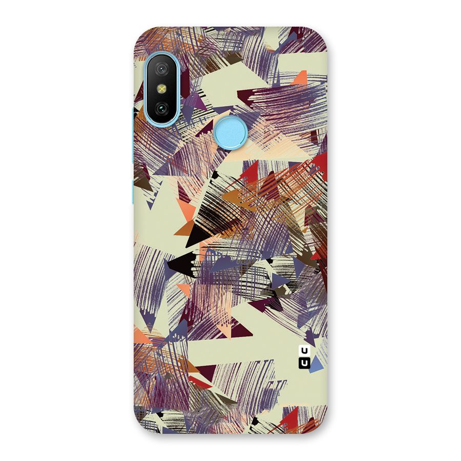 Abstract Sketch Back Case for Redmi 6 Pro