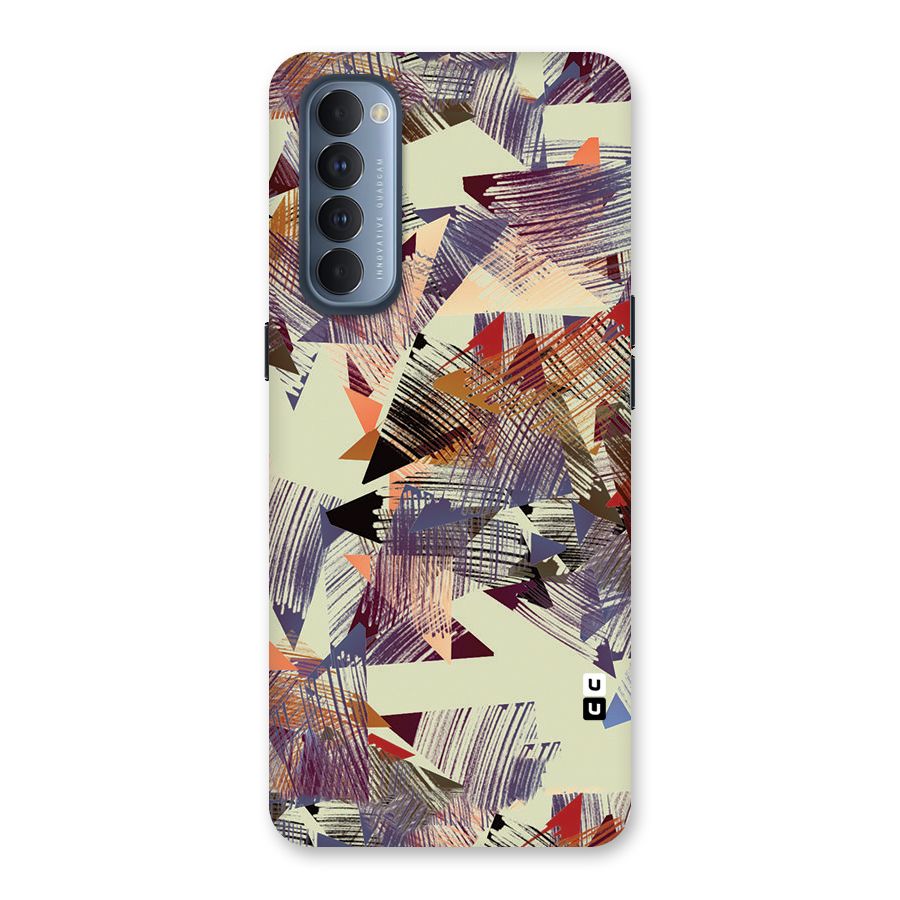 Abstract Sketch Back Case for Reno4 Pro