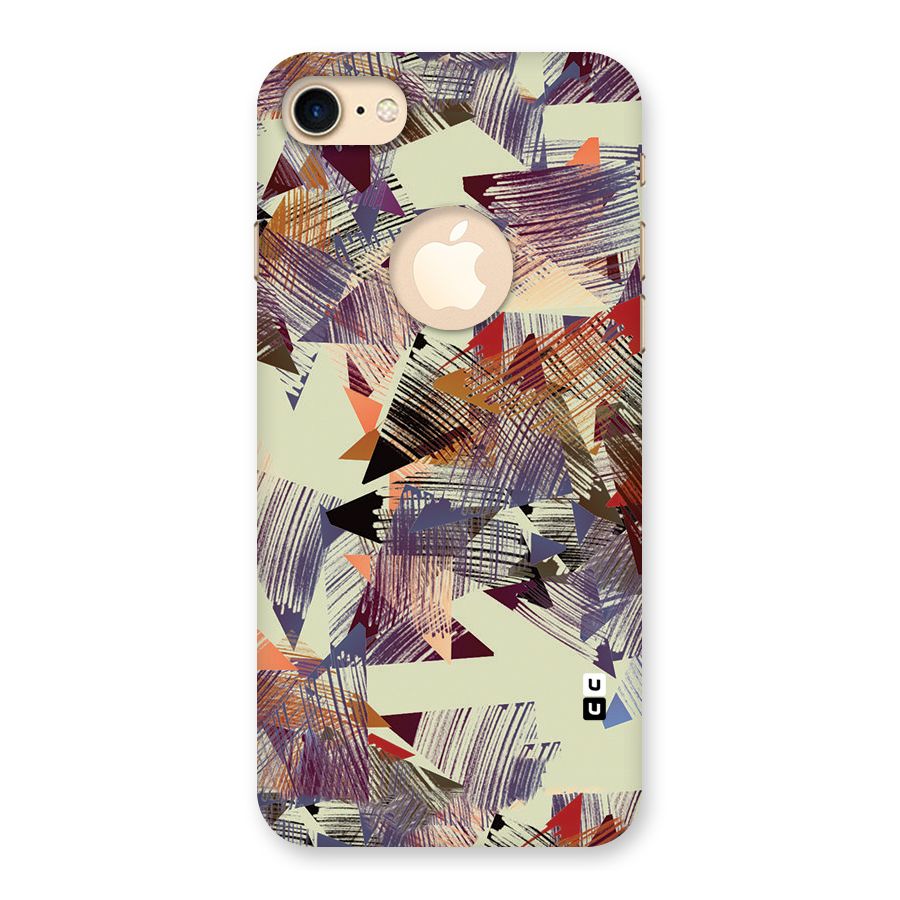 Abstract Sketch Back Case for iPhone 7 Logo Cut