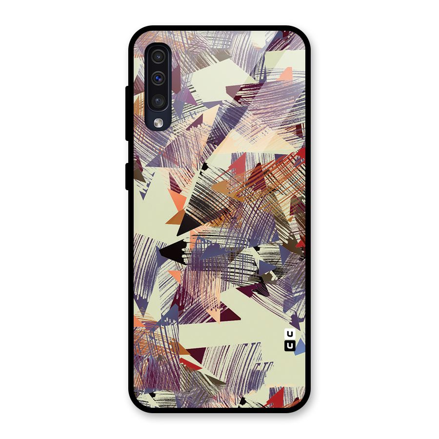 Abstract Sketch Glass Back Case for Galaxy A50