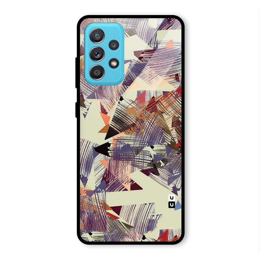 Abstract Sketch Glass Back Case for Galaxy A52