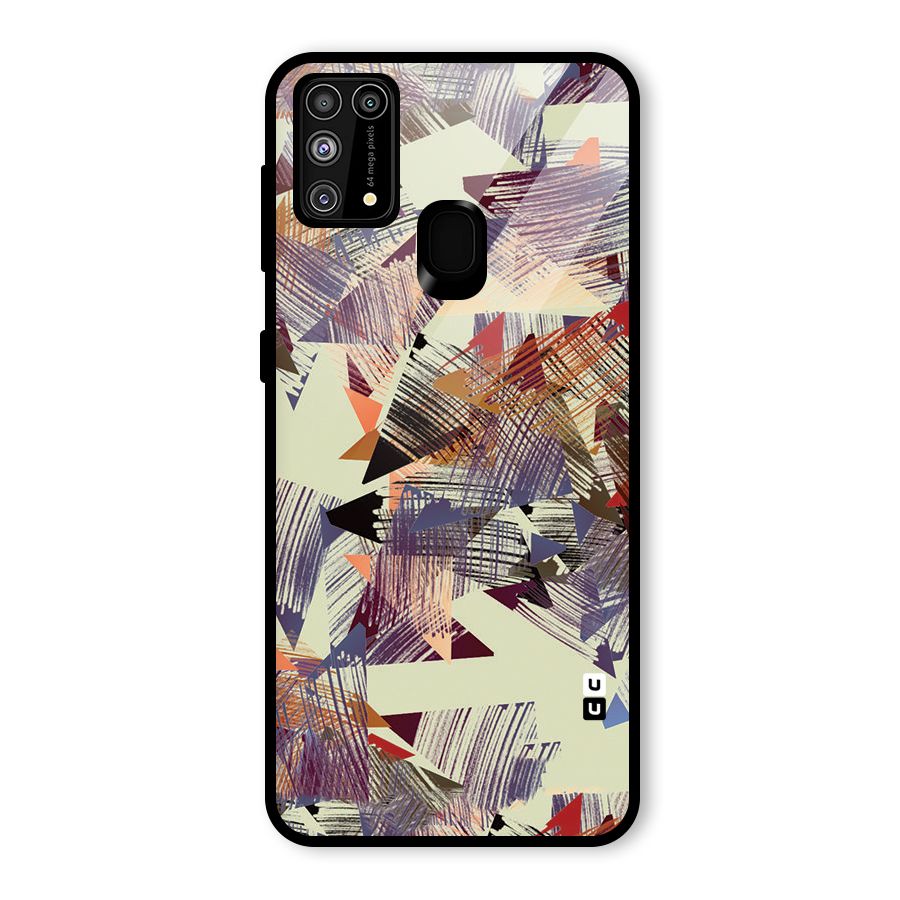 Abstract Sketch Glass Back Case for Galaxy F41