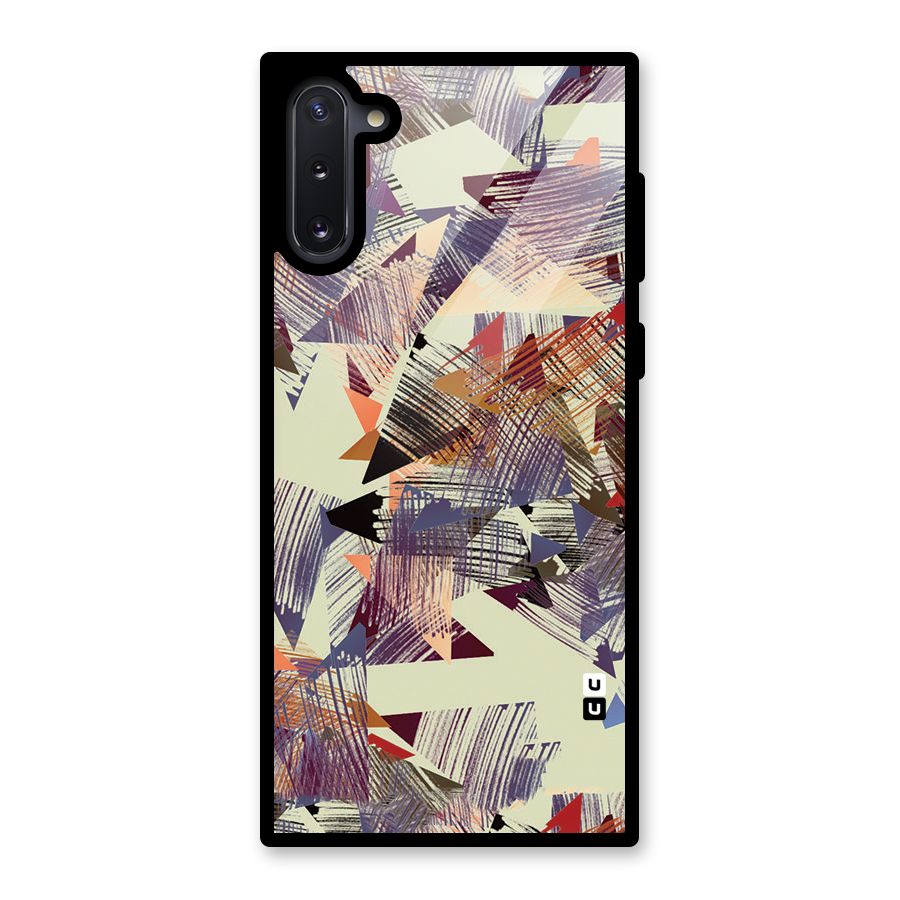 Abstract Sketch Glass Back Case for Galaxy Note 10