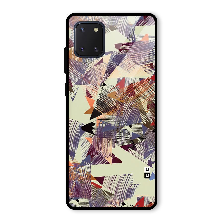 Abstract Sketch Glass Back Case for Galaxy Note 10 Lite