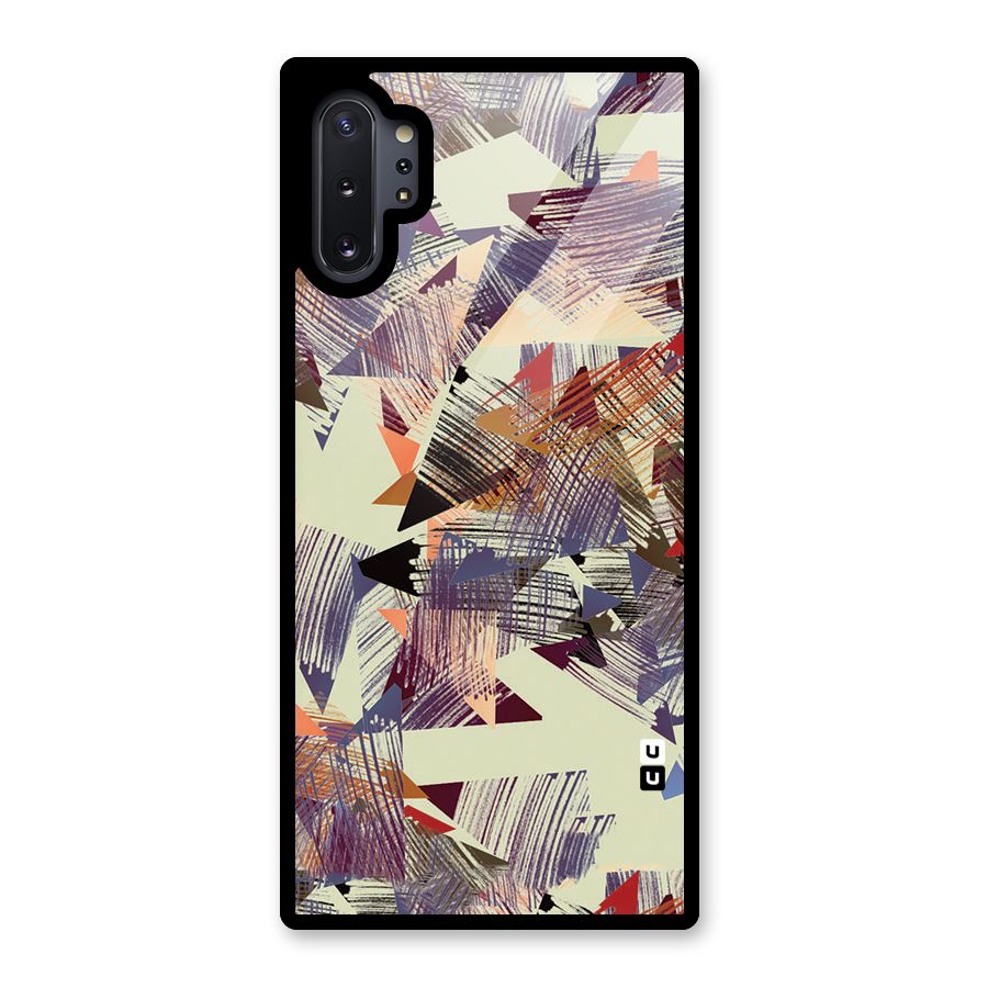 Abstract Sketch Glass Back Case for Galaxy Note 10 Plus