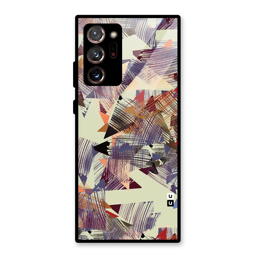 Abstract Sketch Glass Back Case for Galaxy Note 20 Ultra