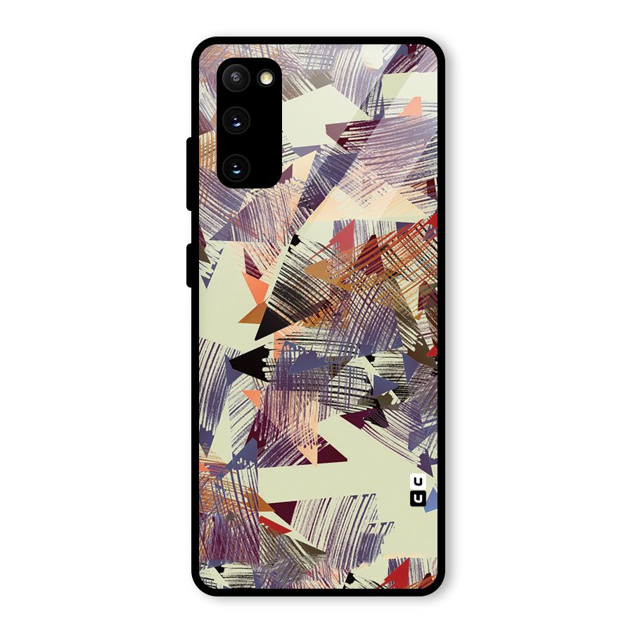 Abstract Sketch Glass Back Case for Galaxy S20 FE 5G