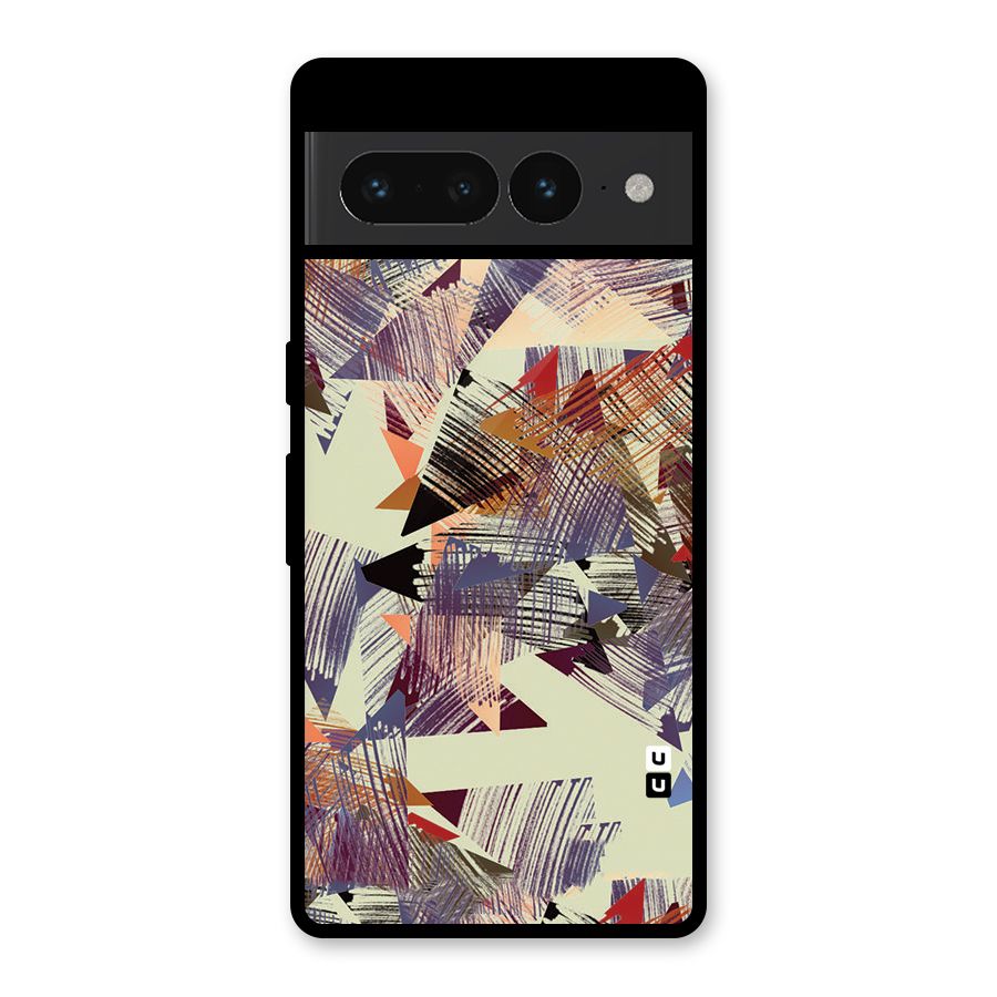 Abstract Sketch Glass Back Case for Google Pixel 7 Pro