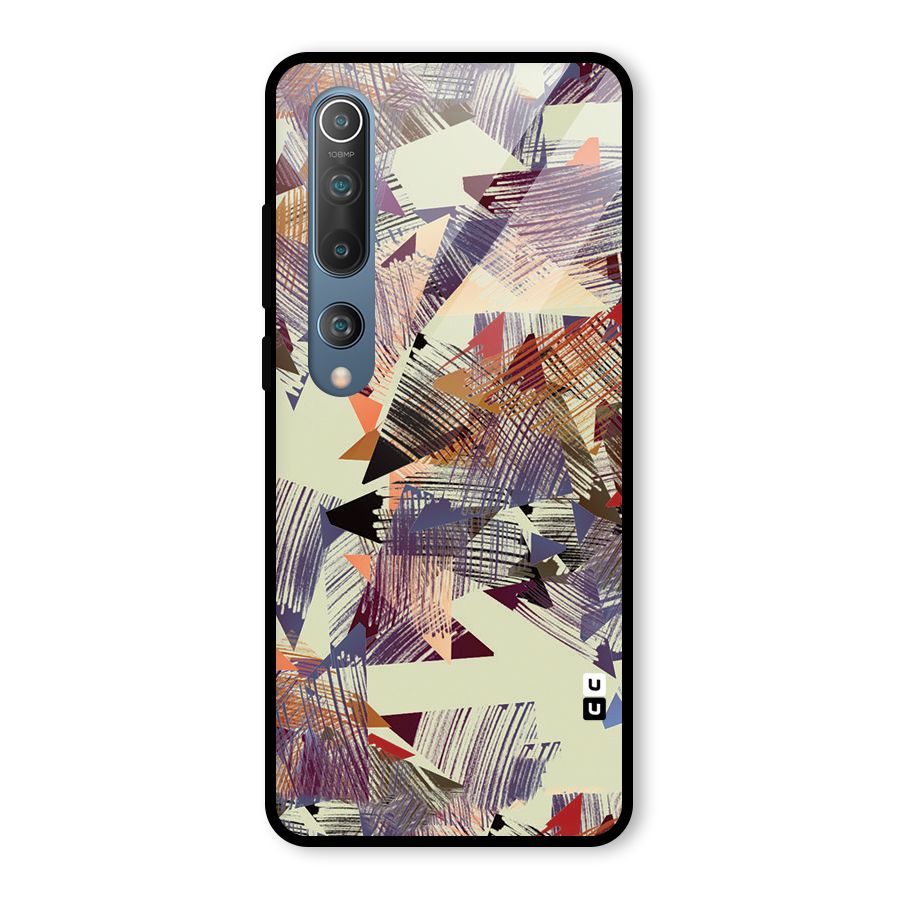 Abstract Sketch Glass Back Case for Mi 10