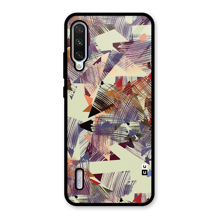 Abstract Sketch Glass Back Case for Mi A3