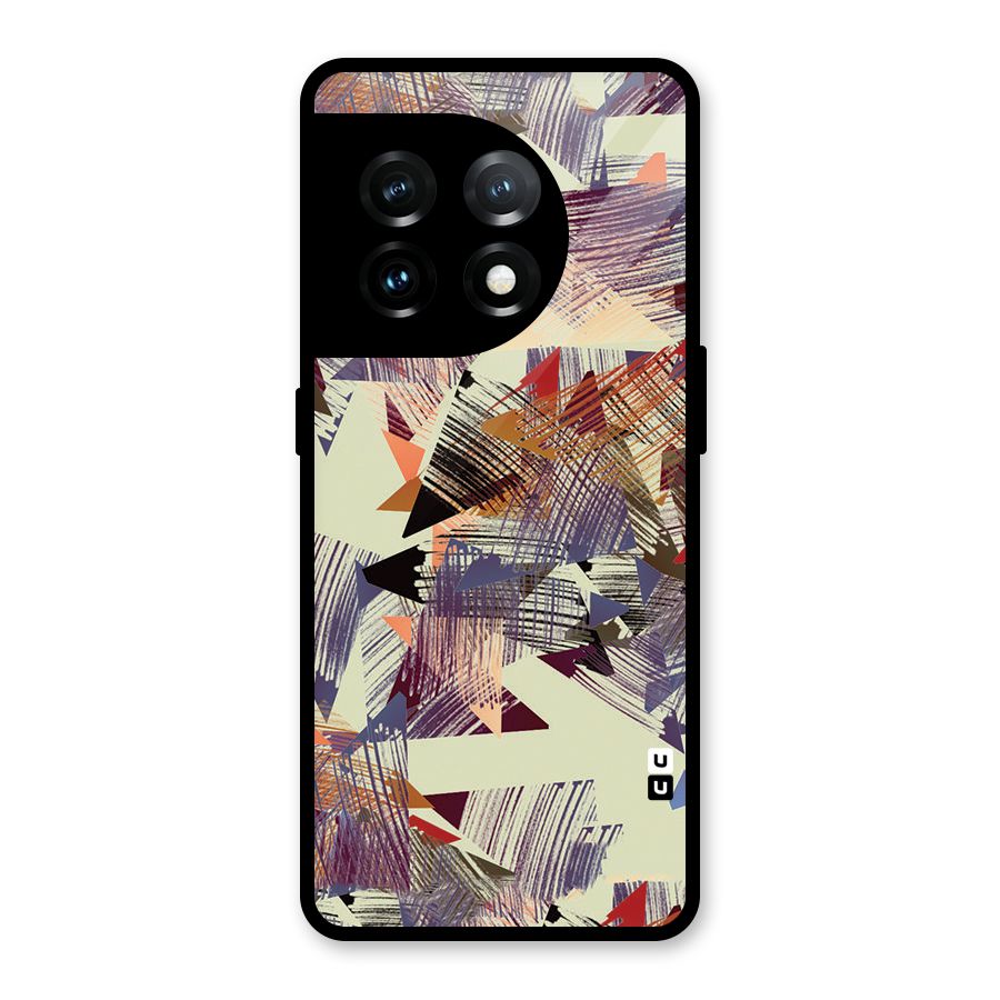 Abstract Sketch Glass Back Case for OnePlus 11