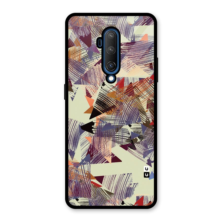Abstract Sketch Glass Back Case for OnePlus 7T Pro