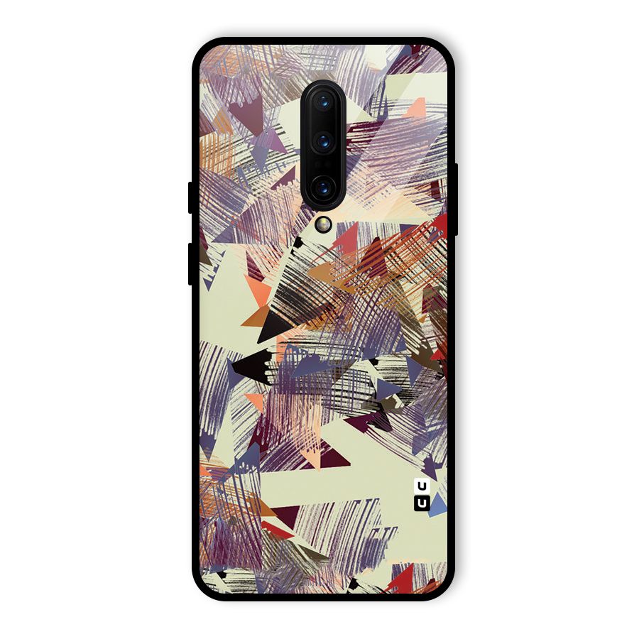 Abstract Sketch Glass Back Case for OnePlus 7 Pro