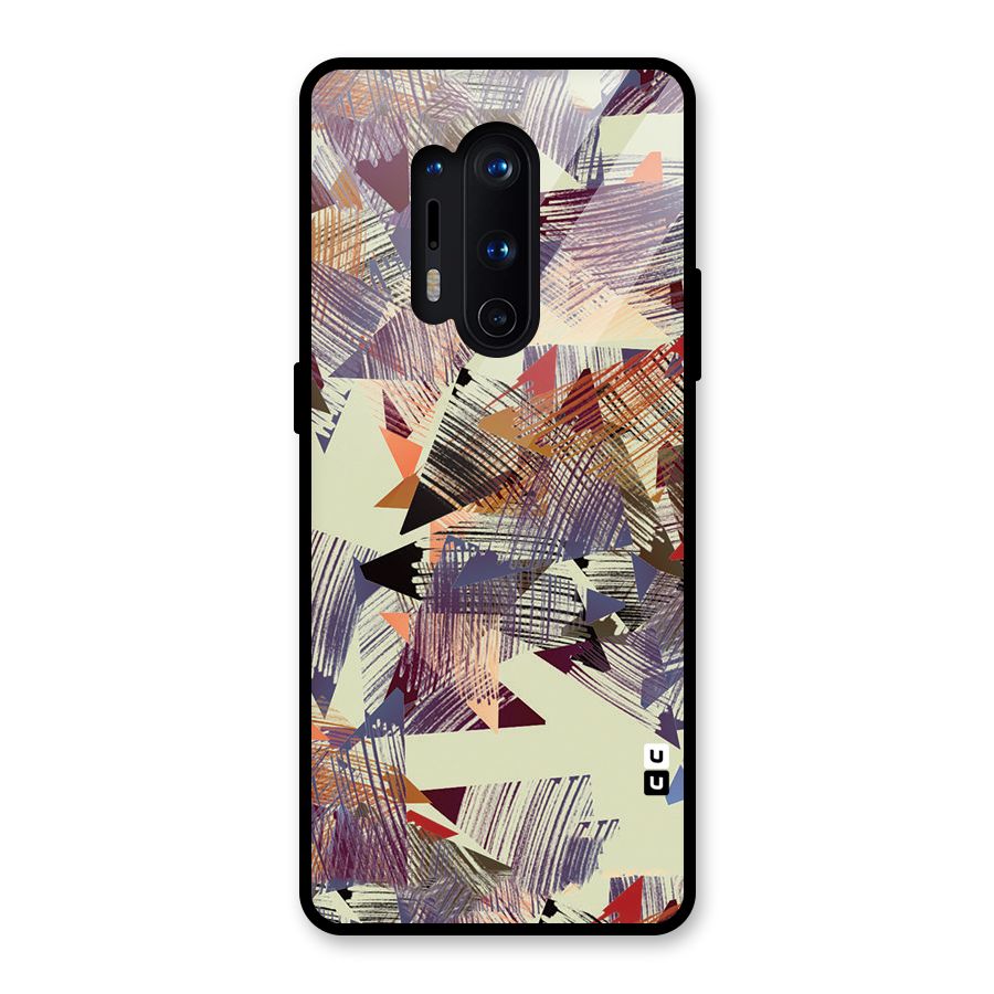 Abstract Sketch Glass Back Case for OnePlus 8 Pro