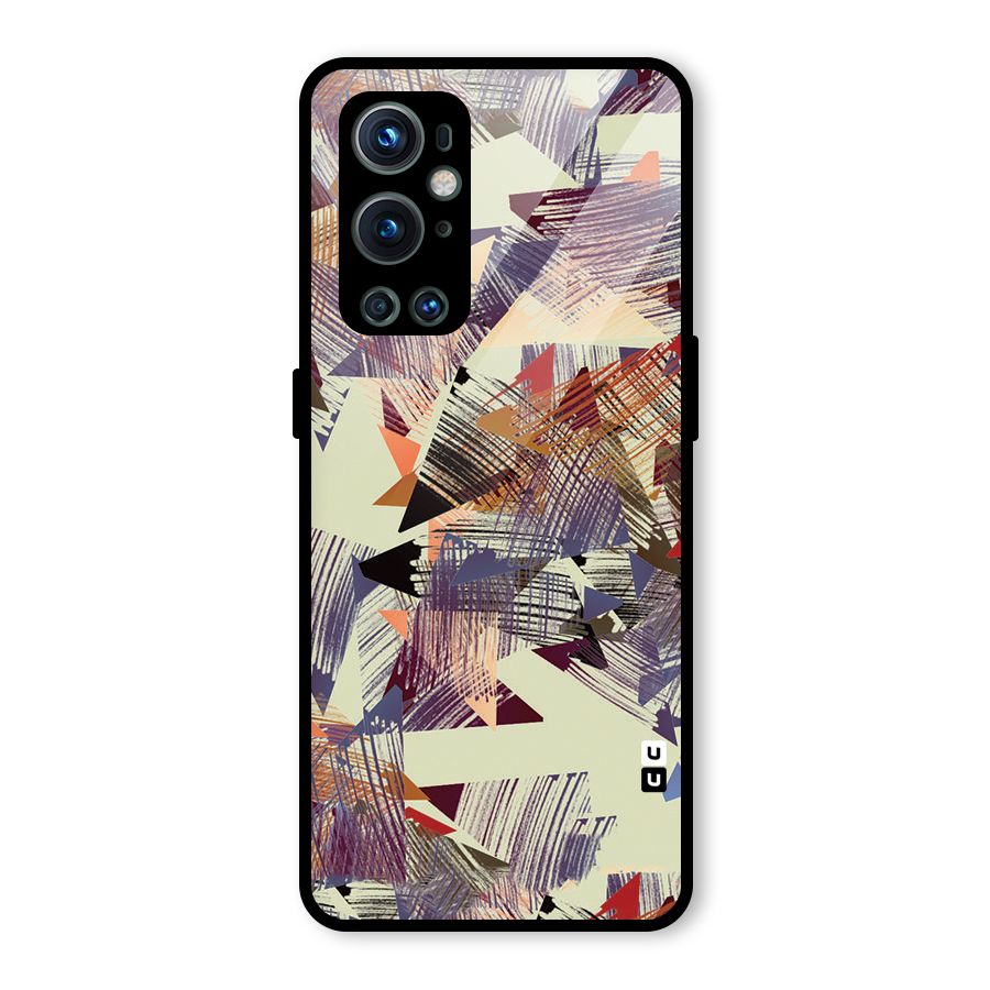 Abstract Sketch Glass Back Case for OnePlus 9 Pro