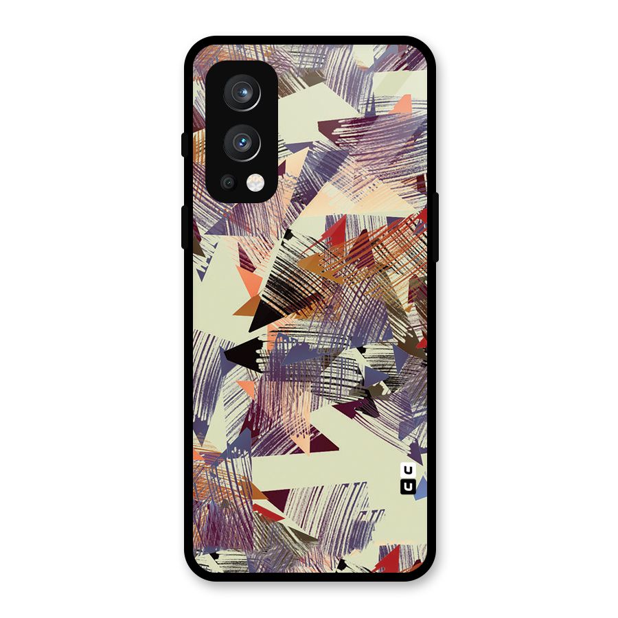 Abstract Sketch Glass Back Case for OnePlus Nord 2 5G