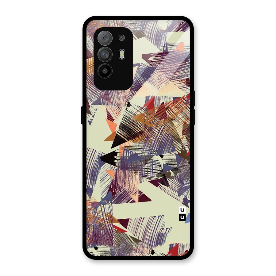 Abstract Sketch Glass Back Case for Oppo F19 Pro Plus 5G