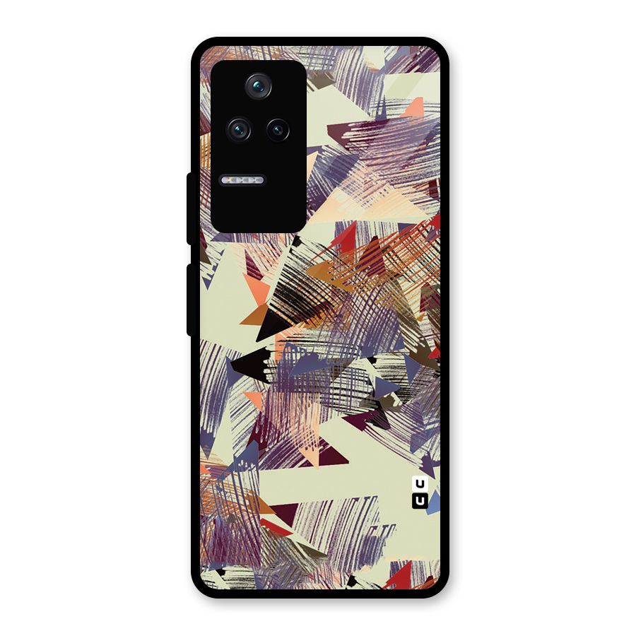 Abstract Sketch Glass Back Case for Poco F4 5G