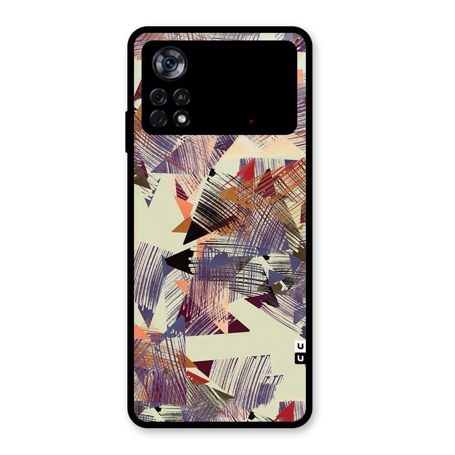 Abstract Sketch Glass Back Case for Poco X4 Pro 5G
