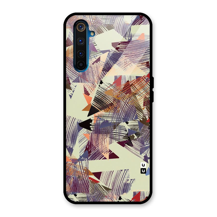 Abstract Sketch Glass Back Case for Realme 6 Pro