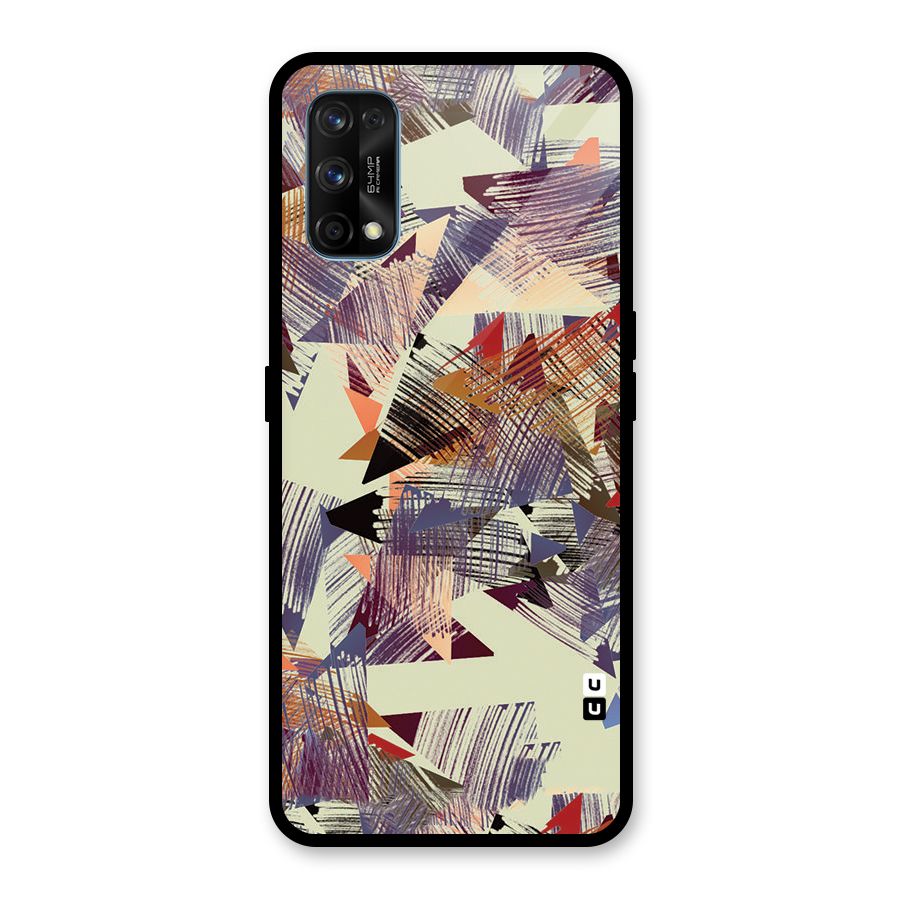 Abstract Sketch Glass Back Case for Realme 7 Pro
