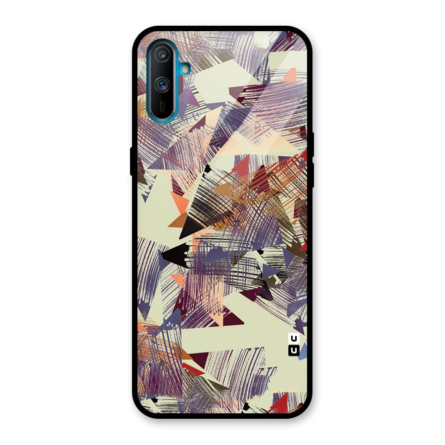 Abstract Sketch Glass Back Case for Realme C3