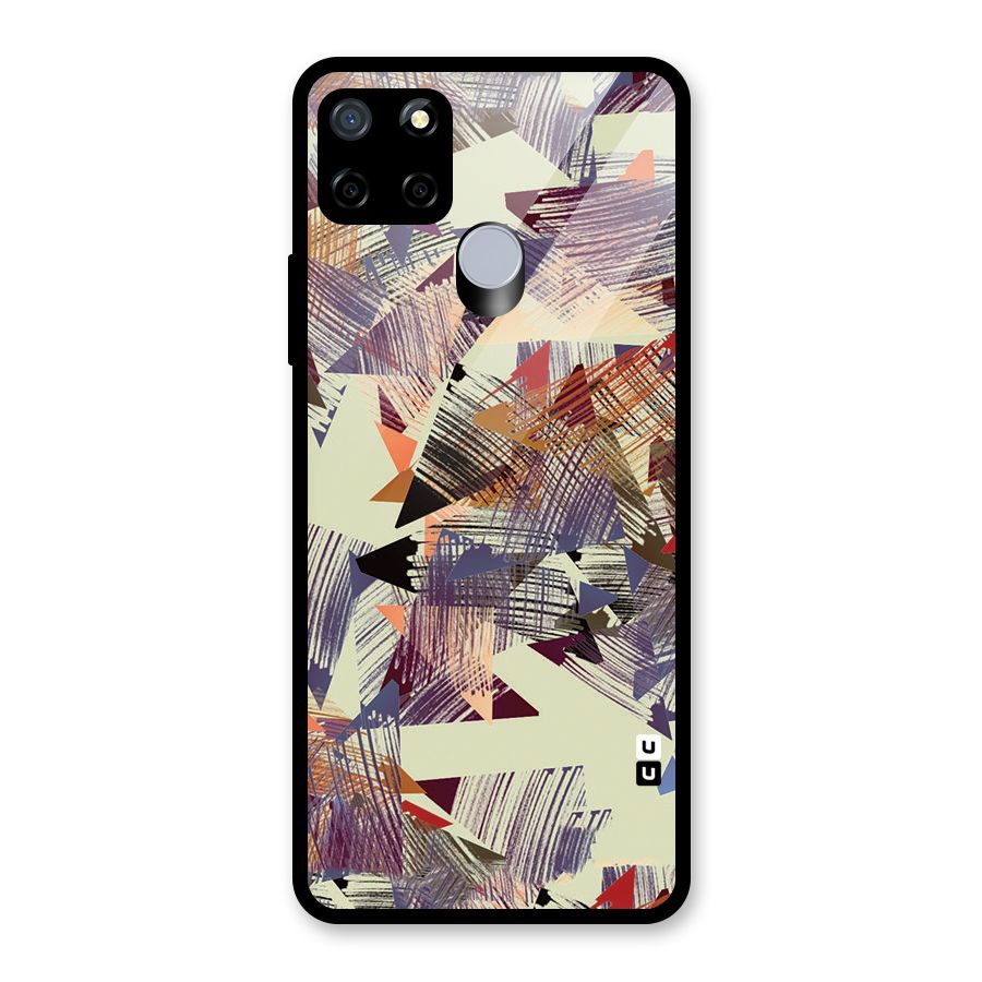 Abstract Sketch Glass Back Case for Realme Narzo 20