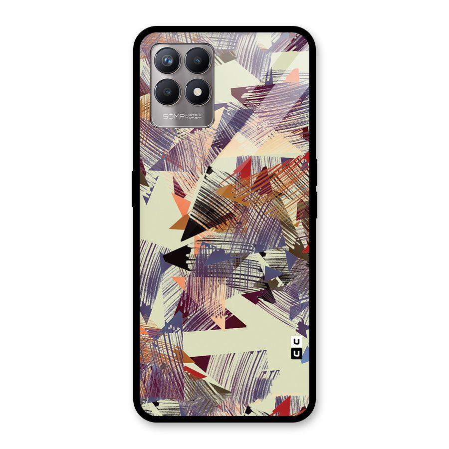 Abstract Sketch Glass Back Case for Realme Narzo 50