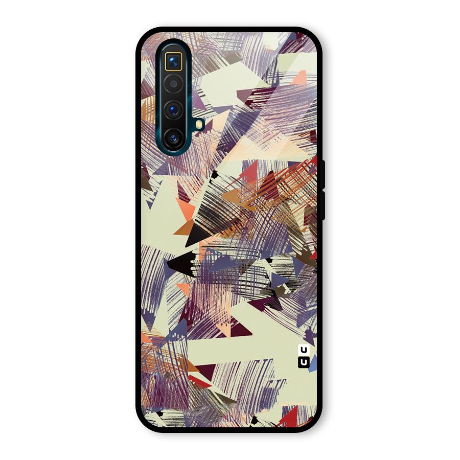 Abstract Sketch Glass Back Case for Realme X3 SuperZoom