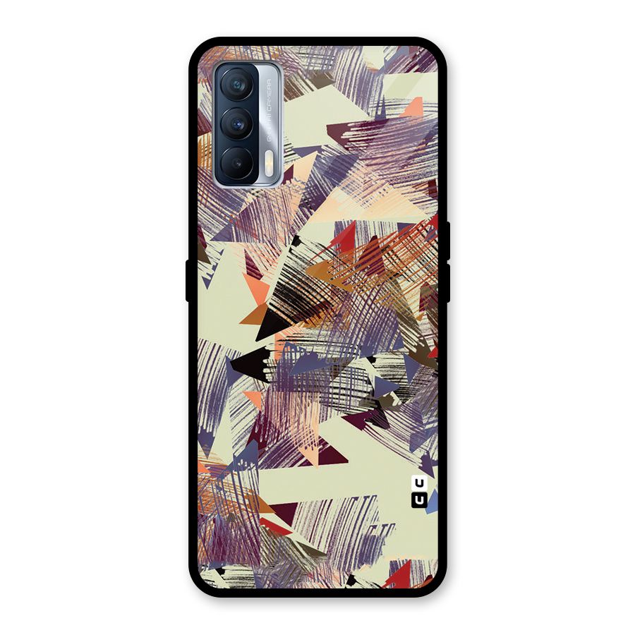 Abstract Sketch Glass Back Case for Realme X7