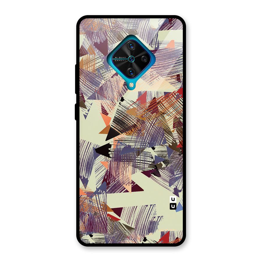 Abstract Sketch Glass Back Case for Vivo S1 Pro