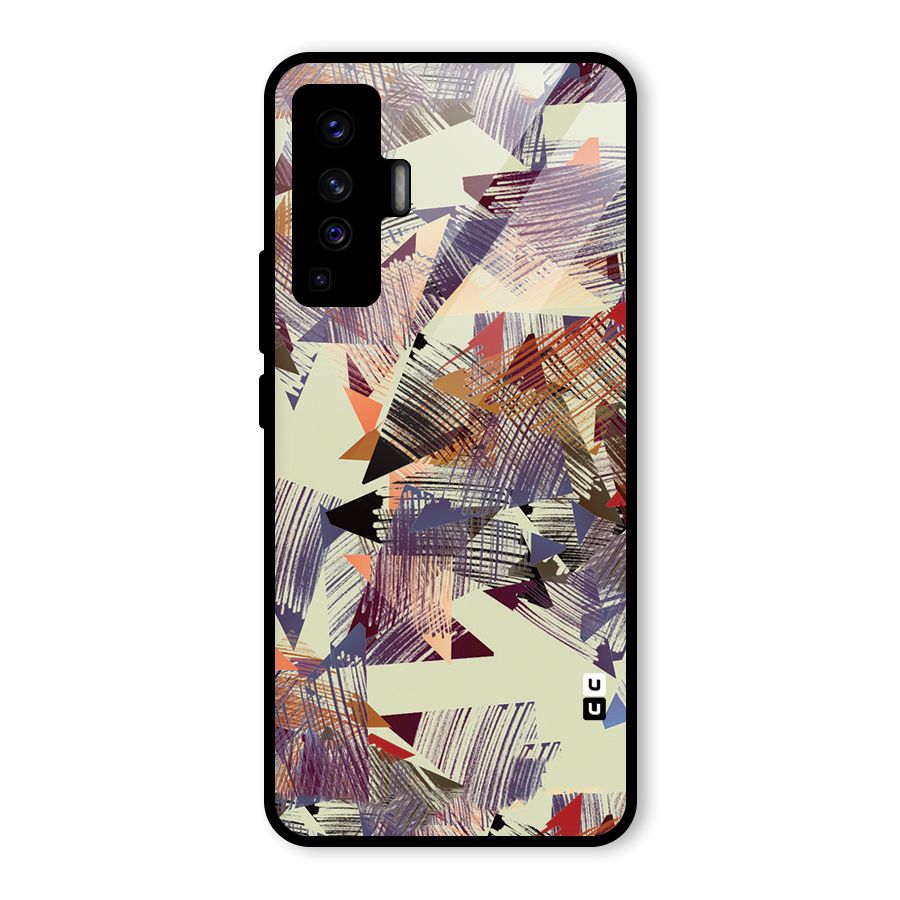 Abstract Sketch Glass Back Case for Vivo X50