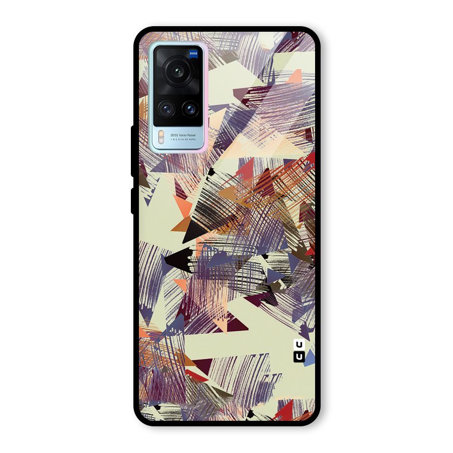 Abstract Sketch Glass Back Case for Vivo X60