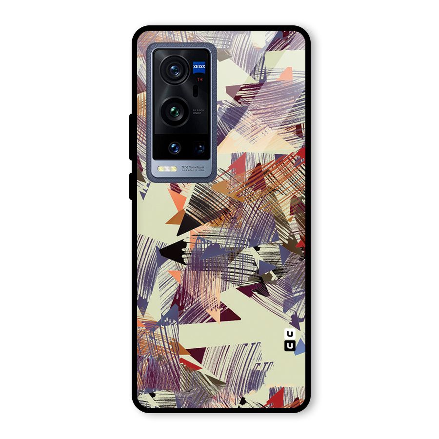 Abstract Sketch Glass Back Case for Vivo X60 Pro Plus