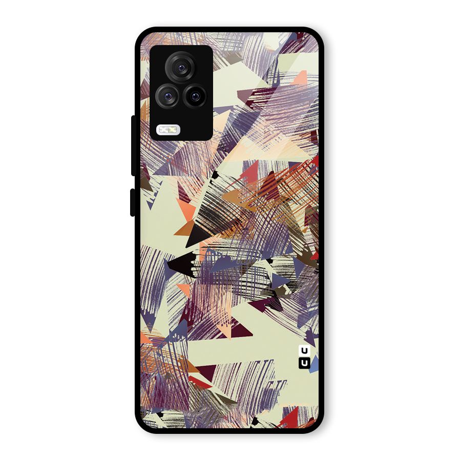 Abstract Sketch Glass Back Case for Vivo iQOO 7 Legend 5G