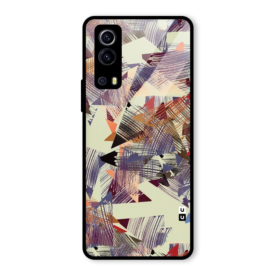 Abstract Sketch Glass Back Case for Vivo iQOO Z3