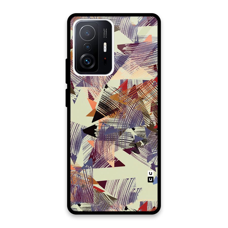 Abstract Sketch Glass Back Case for Xiaomi 11T Pro