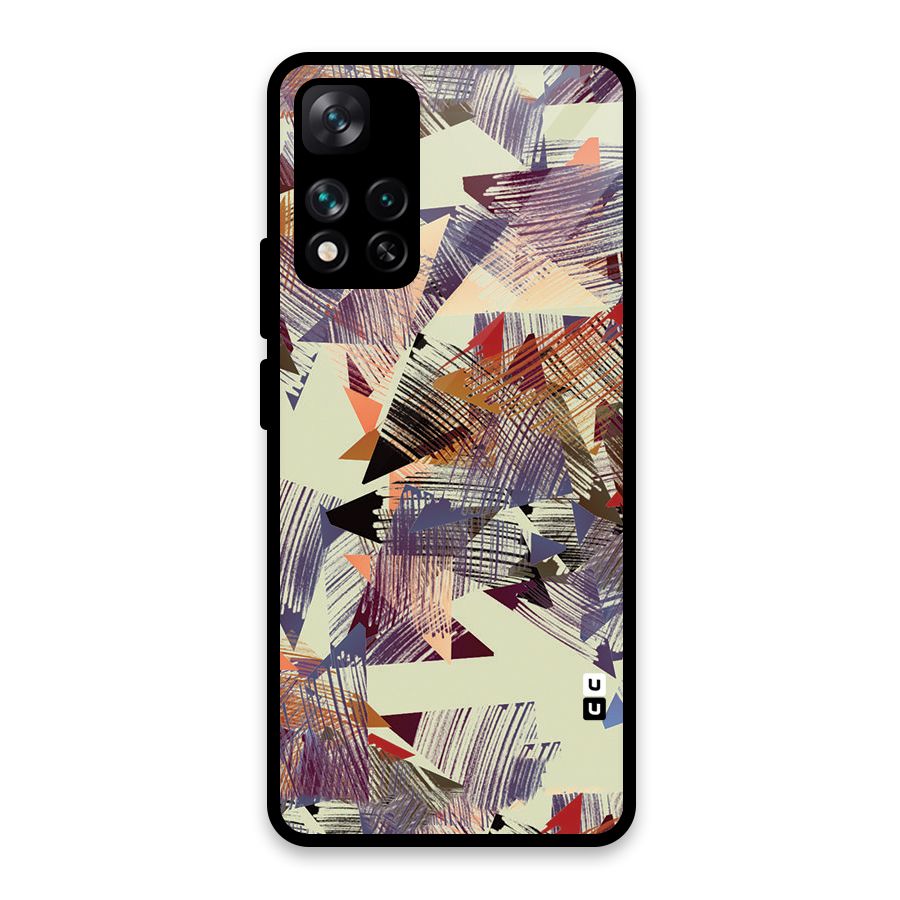 Abstract Sketch Glass Back Case for Xiaomi 11i HyperCharge 5G