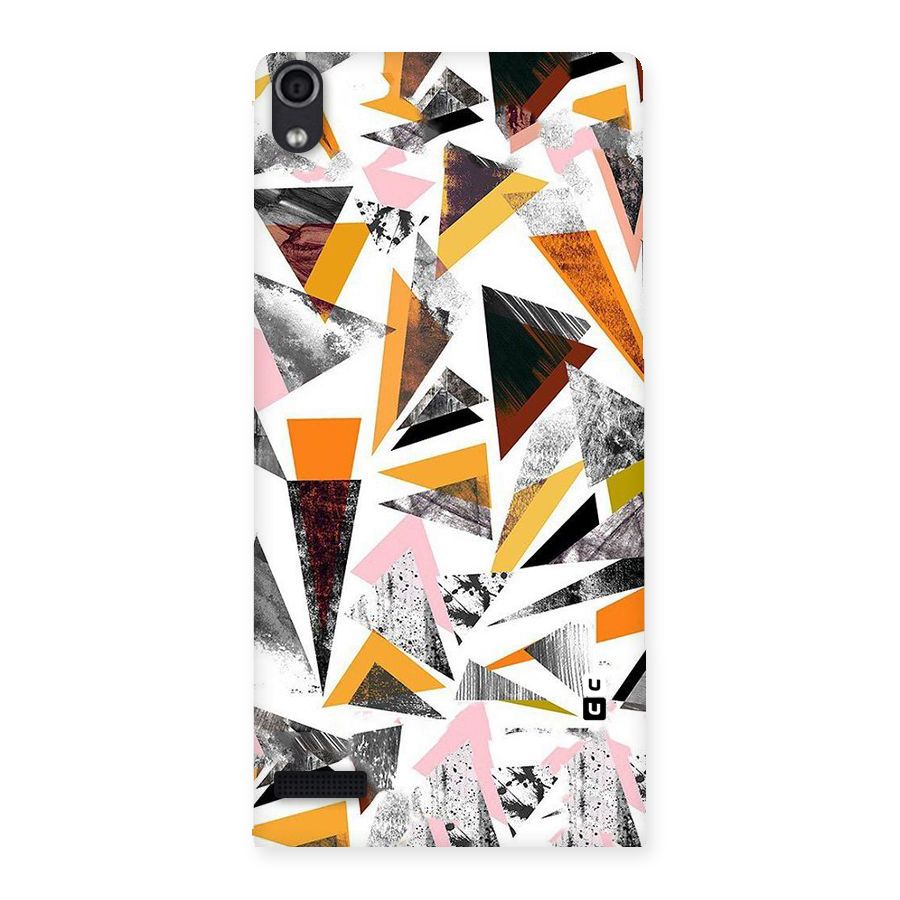 Abstract Sketchy Triangles Back Case for Ascend P6