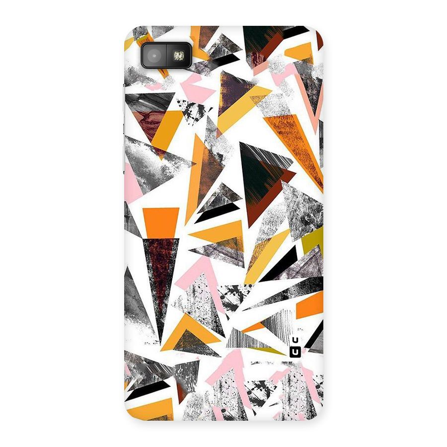 Abstract Sketchy Triangles Back Case for Blackberry Z10