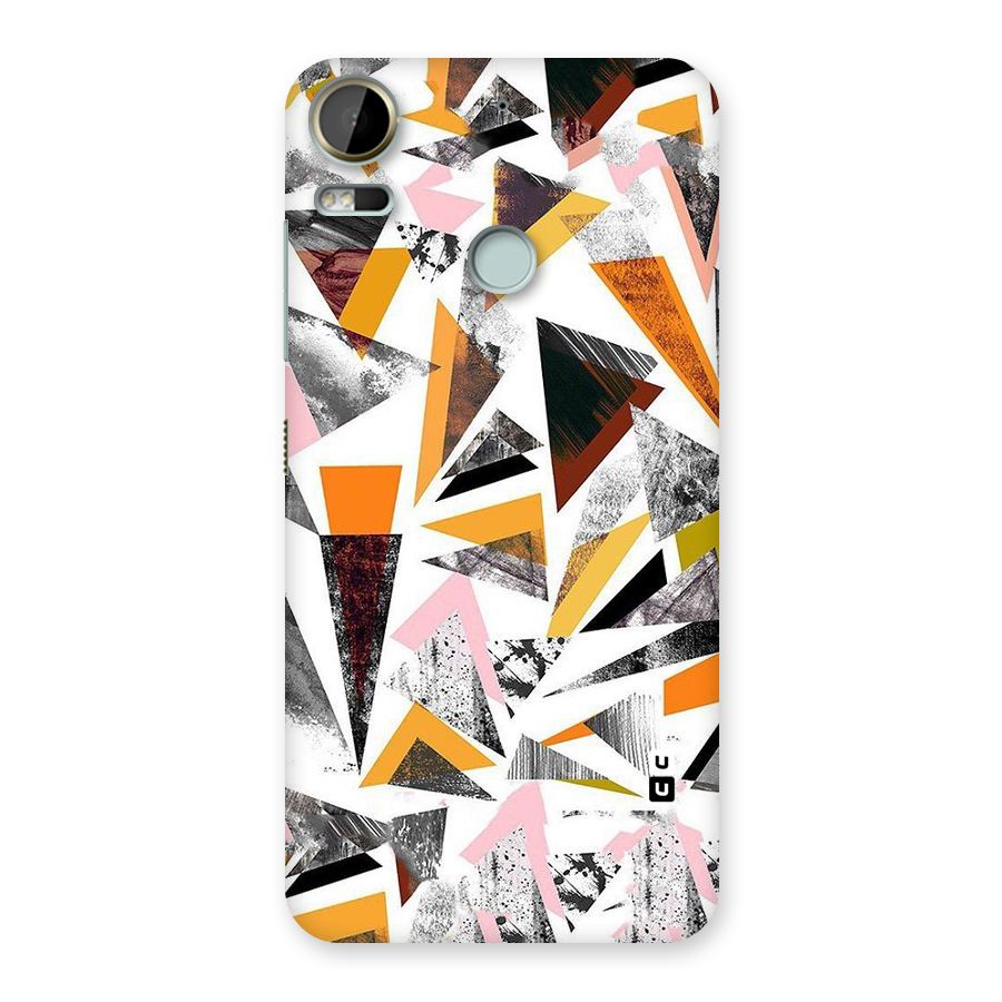 Abstract Sketchy Triangles Back Case for Desire 10 Pro