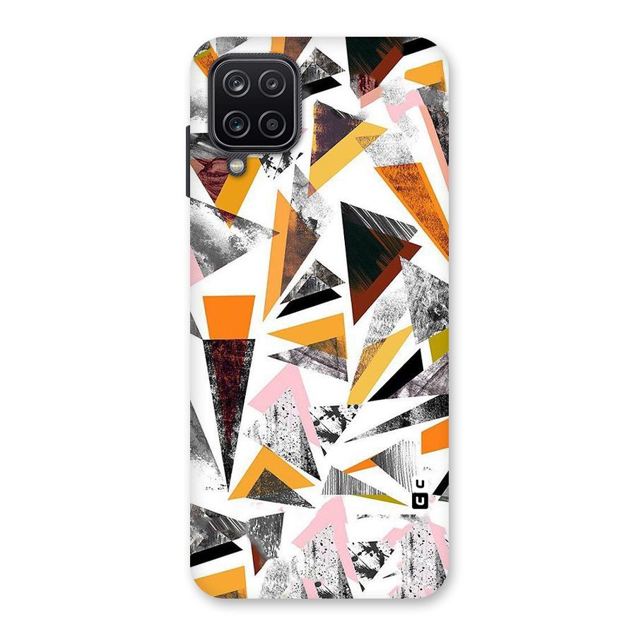 Abstract Sketchy Triangles Back Case for Galaxy A12