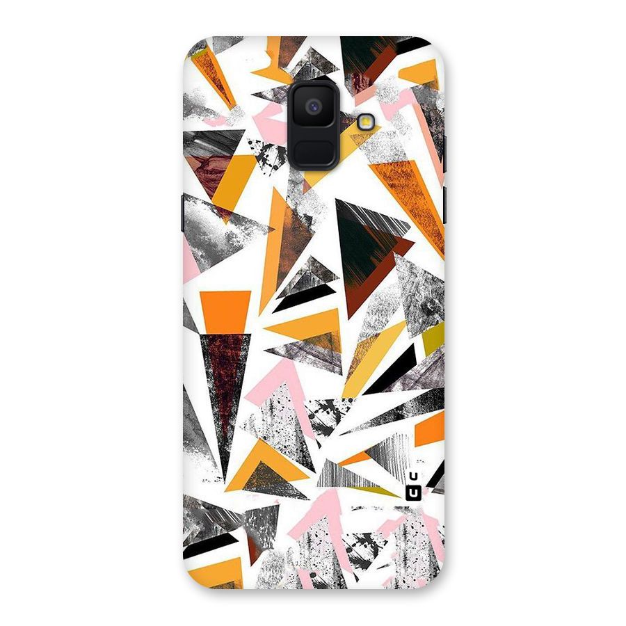 Abstract Sketchy Triangles Back Case for Galaxy A6 (2018)