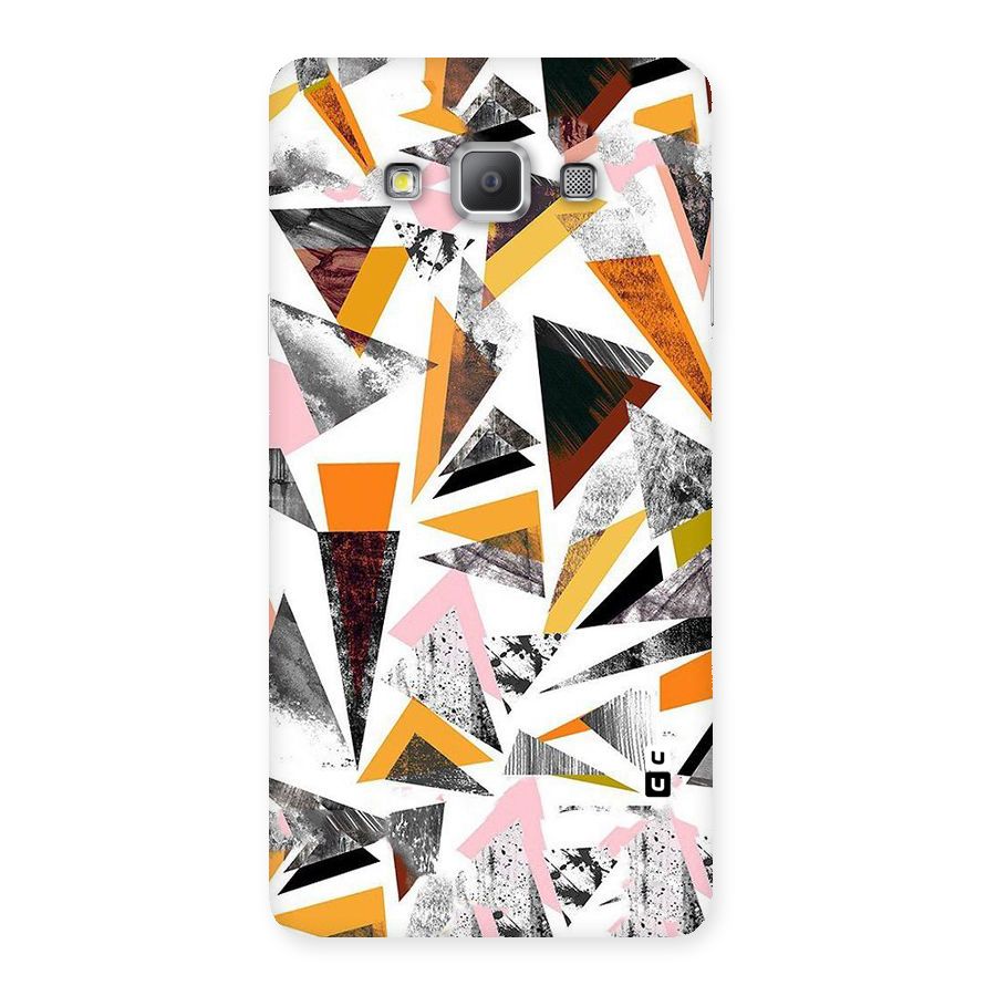 Abstract Sketchy Triangles Back Case for Galaxy A7
