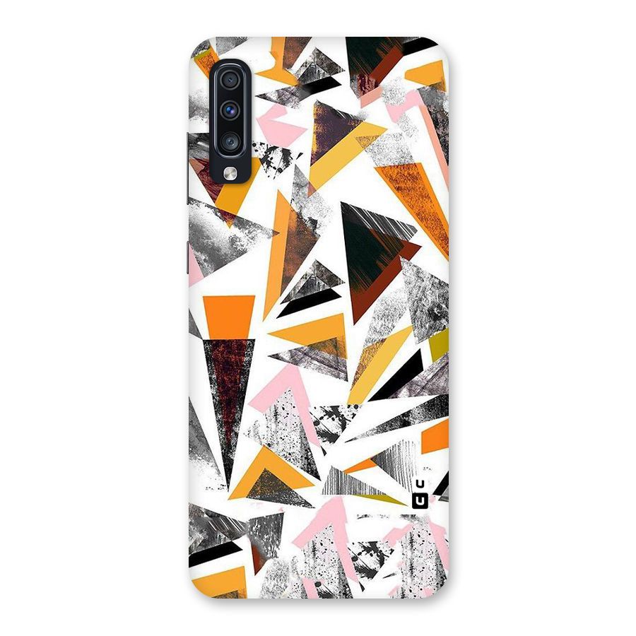 Abstract Sketchy Triangles Back Case for Galaxy A70