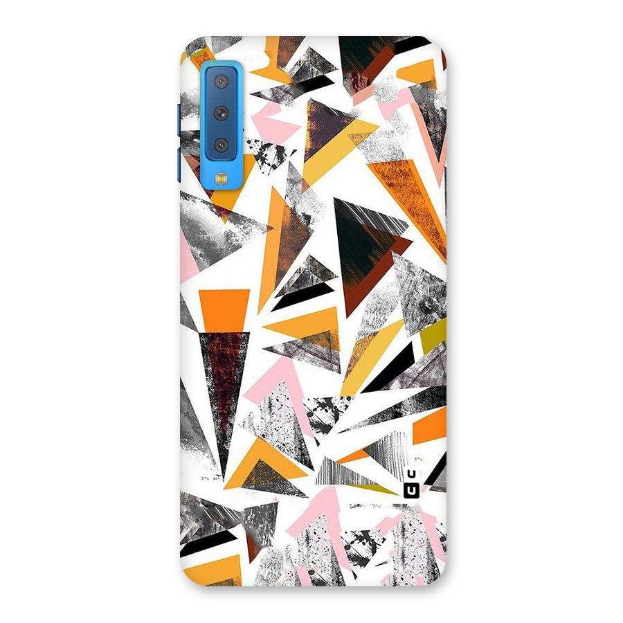 Abstract Sketchy Triangles Back Case for Galaxy A7 (2018)