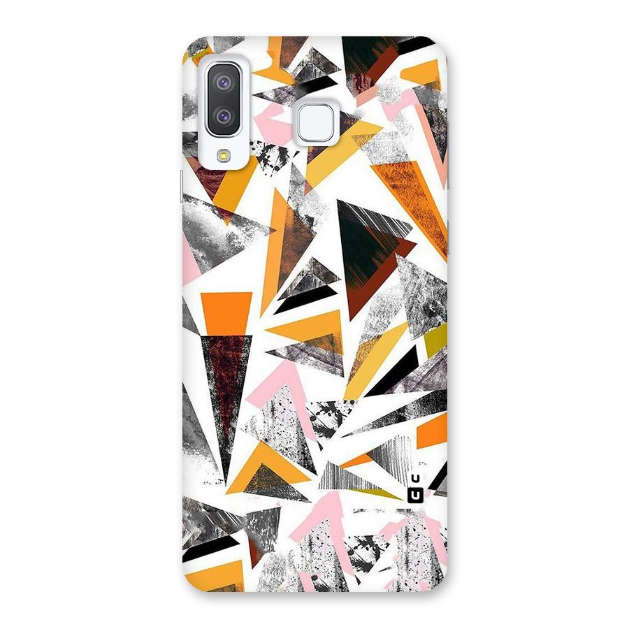 Abstract Sketchy Triangles Back Case for Galaxy A8 Star