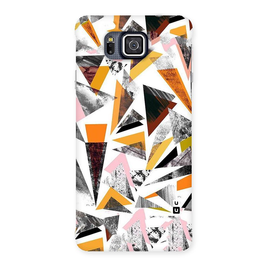 Abstract Sketchy Triangles Back Case for Galaxy Alpha