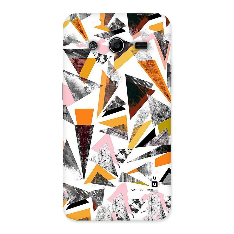 Abstract Sketchy Triangles Back Case for Galaxy Core 2