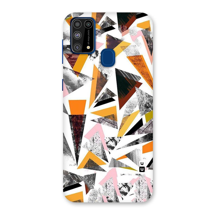 Abstract Sketchy Triangles Back Case for Galaxy F41